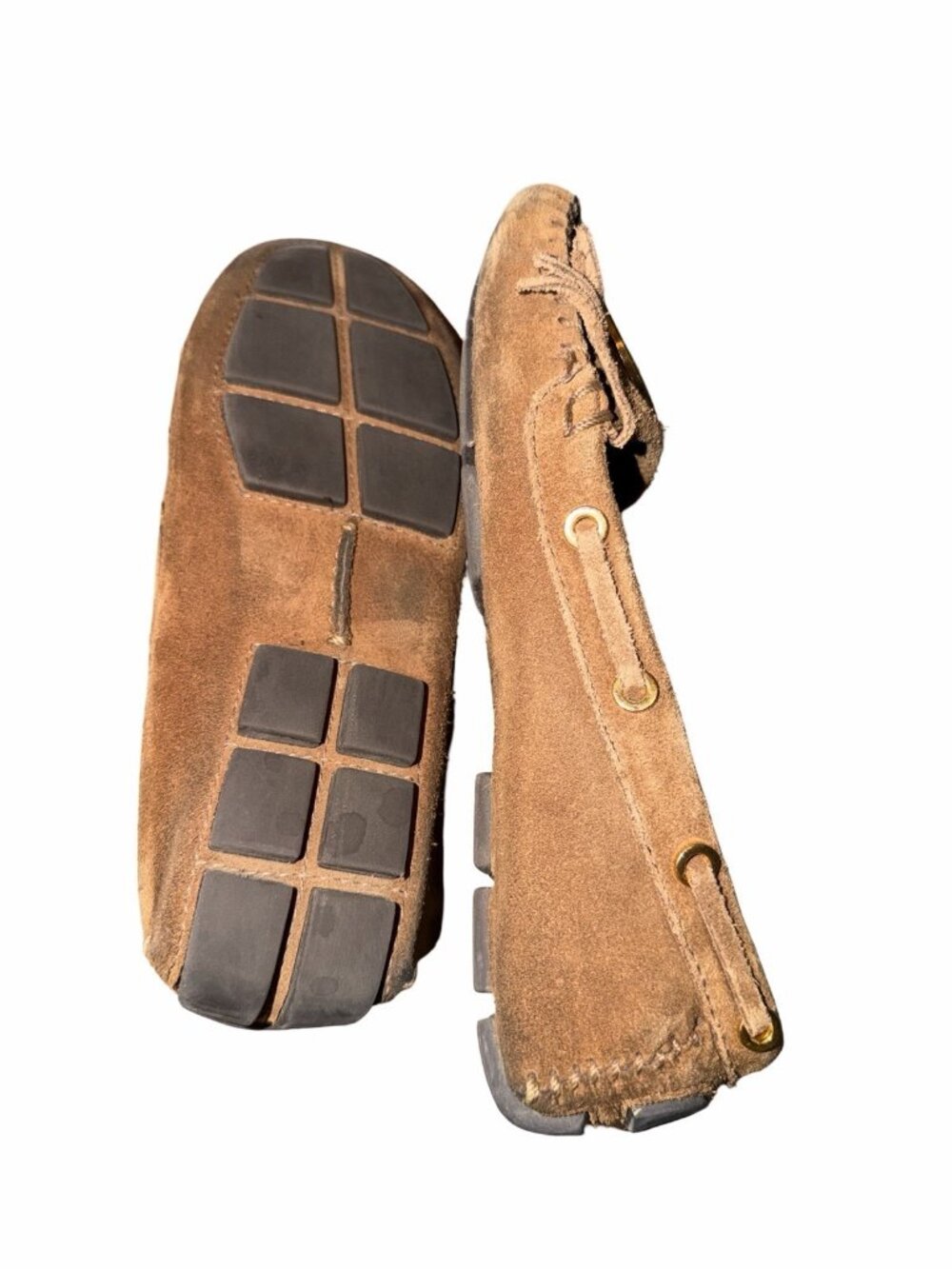 Tory Burch Alexandra Brown Suede Moccasins Loafers Driving Flats Shoes Size 6 - Picture 4 of 8